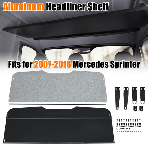 Aluminum van headliner shelf - van,